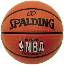Мяч баскетбольный №6 SPALDING NBA SILVER с логотипом NBA, 83015
