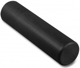 Ролик массажный для йоги INDIGO Foam roll (Валик для спины) IN021 45*15 см Черный