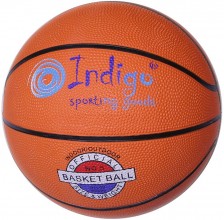 Мяч баскетбольный №6 INDIGO (резина) 7300-6-TBR Оранжевый