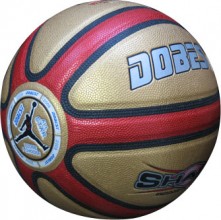 Мяч баскетбольный №7 DOBEST (PU), 810RG PK, Красно-золотой,