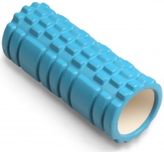 Ролик массажный для йоги INDIGO PVC (Валик для спины) IN077 33*14 см Голубой