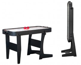 Игровой стол - аэрохоккей Jersey 4 ф (черный, складной)