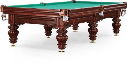 Бильярдный стол для русского бильярда «Turin» 9 ф (махагон, 6 ног, плита 38мм)