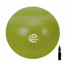 Мяч гимнастический 1866LW (65см, антивзрыв, с насосом, салатовый)